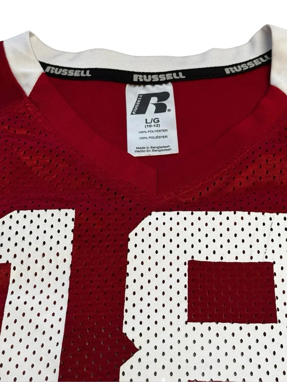Russell Athletic Alabama Crimson Tide Youth #18 Red Football Jersey Lg.(10-12)